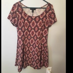 forever 21 Plus stretchy patterned dress